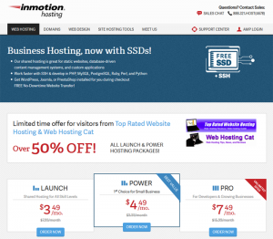 InMotion Hosting Over 50 Percent Discount
