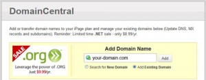 iPage Add Domain