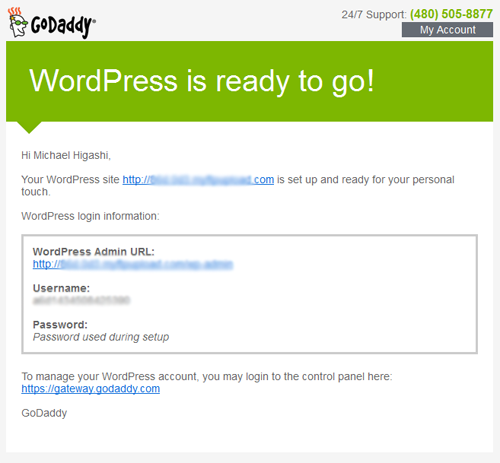 GoDaddy Managed WordPress Ready To Go
