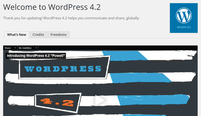 WordPress 4.2