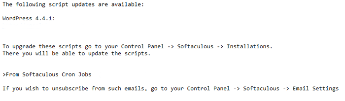 Softaculous Email