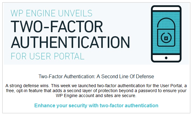 WP Engine Two Step Authentication
