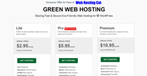 GreenGeeks Discount Pricing